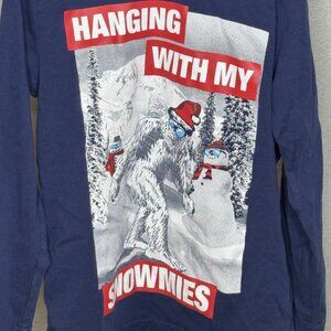 Crazy 8 - Christmas - Big Foot - Hanging W/ My Snowmies Long Sleeve Shirt - Med